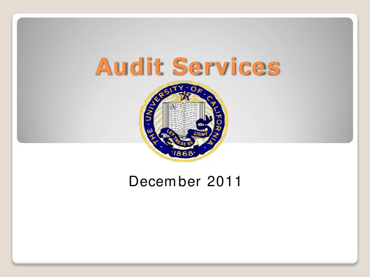 audit services
