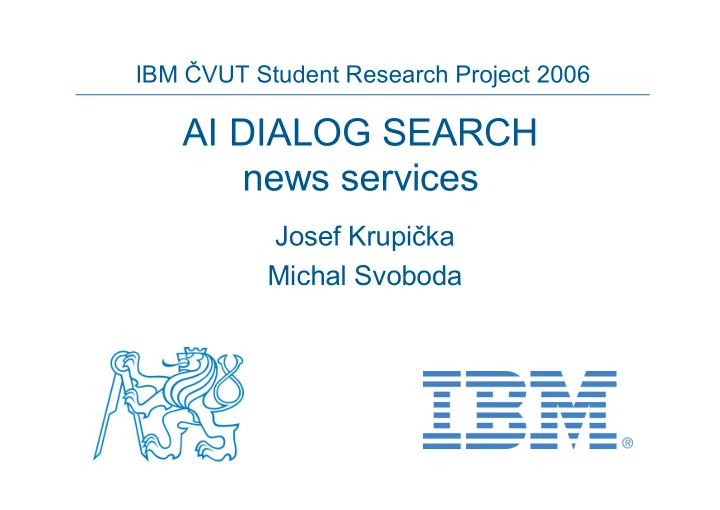 ai dialog search news services