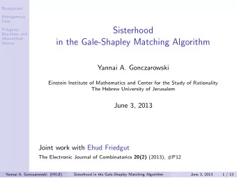 Sisterhood  Polygamy,  Blacklists, and  Mismatched  in the Gale-Shapley Matching Algorithm  Quotas
