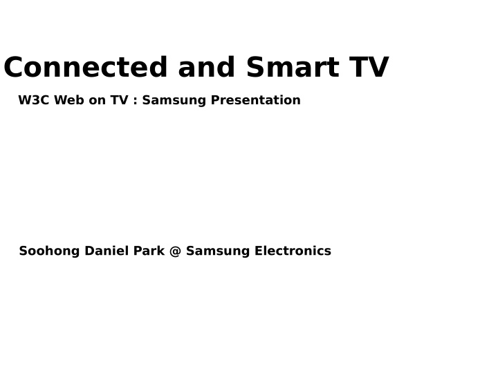 connected and smart tv