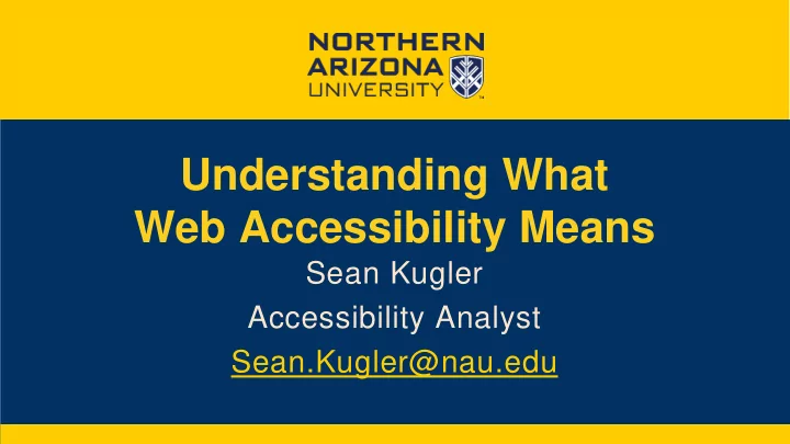 understanding what web accessibility means