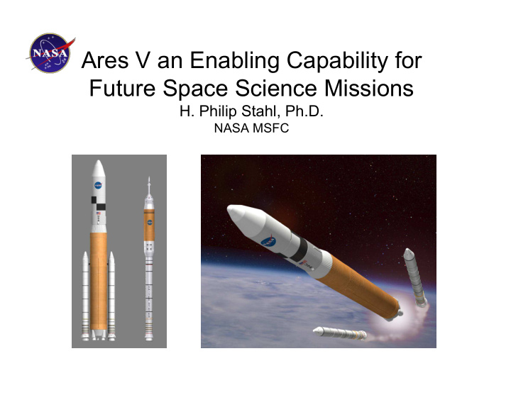 ares v an enabling capability for future space science