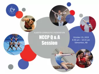 NCCP Q &amp; A  October 19, 2019 8:30 am  10:15 am  Session  Edmonton, AB  NCCP Q &amp; A  1.0