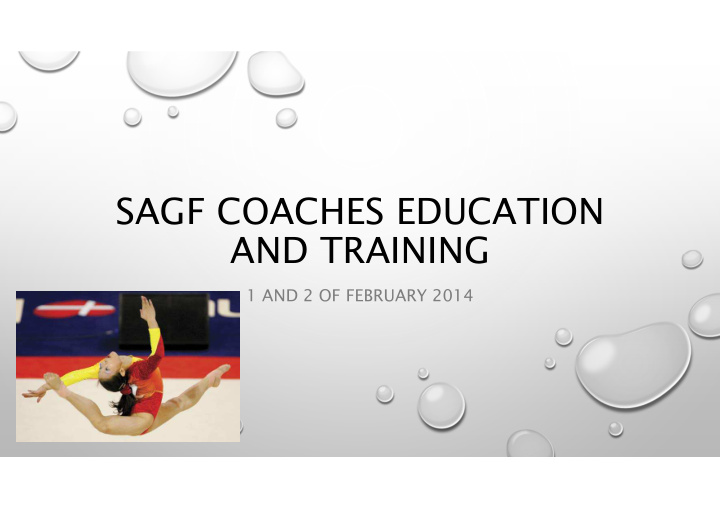 sagf coaches education and training