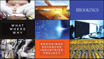 W H A T  W H A T  W H E R E  W H E R E  W H Y  W H Y  B R O O K I N G S  B R O O K I N G S  A D V A