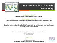 interventions for vulnerable