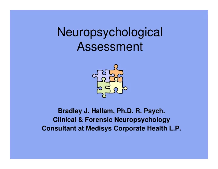 neuropsychological assessment