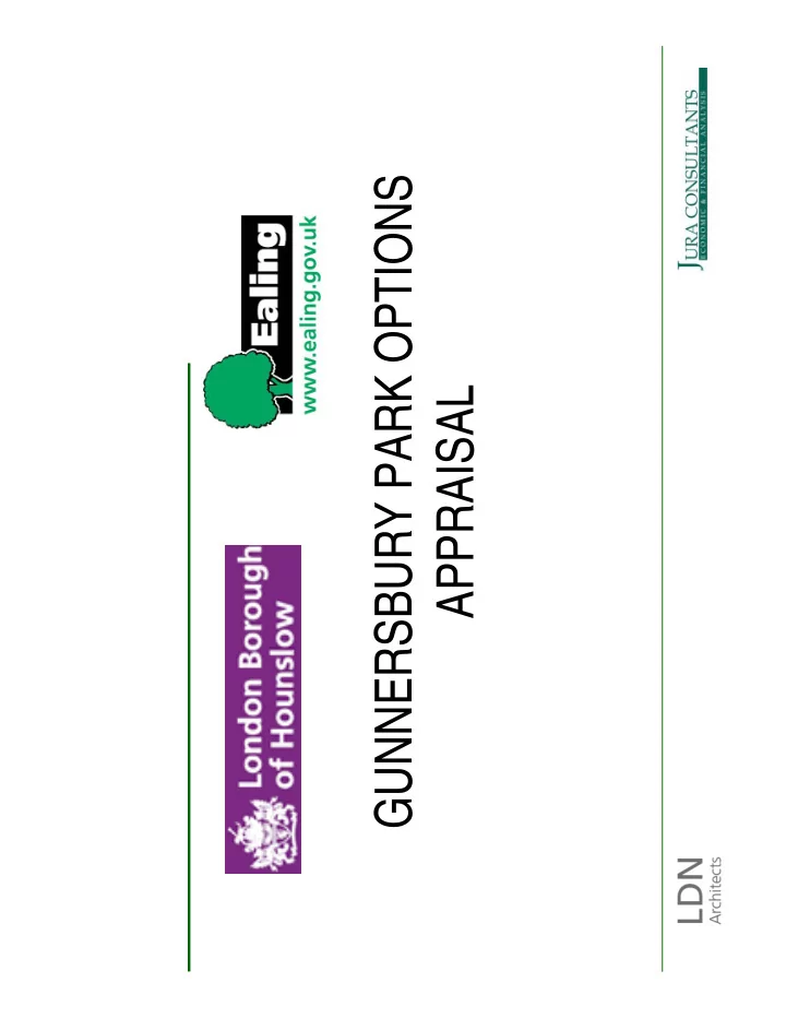 gunnersbury park options appraisal options appraisal