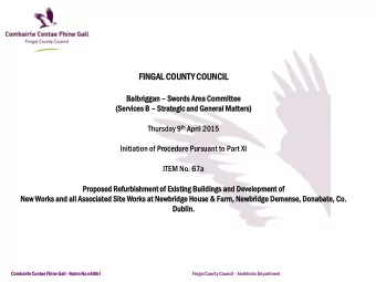 FIN  INGAL CO  COUN  UNTY CO  COUN  UNCI  CIL  Balbri  riggan  an  Swords Are  rea Committe  tee