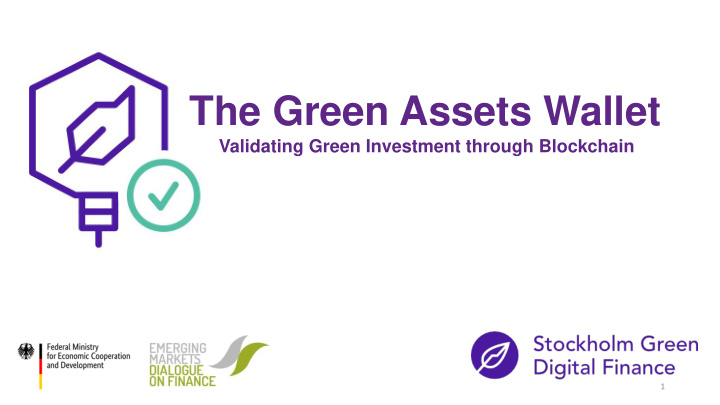 the green assets wallet