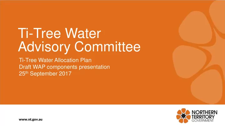 advisory committee