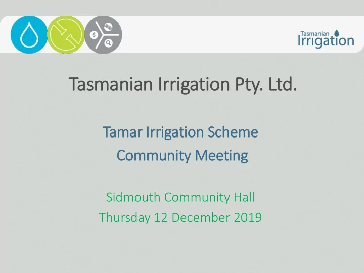 tasm smanian i irri rrigation p pty l ltd