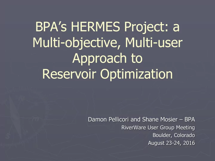 multi objective multi user