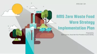 Ware Strategy  Implementation Plan  Prepared by  Dani Stancer, Associate Vice President