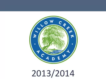 2013/2014    WCA  is  integral  to  the  SMCSD  Community     #1: WCA