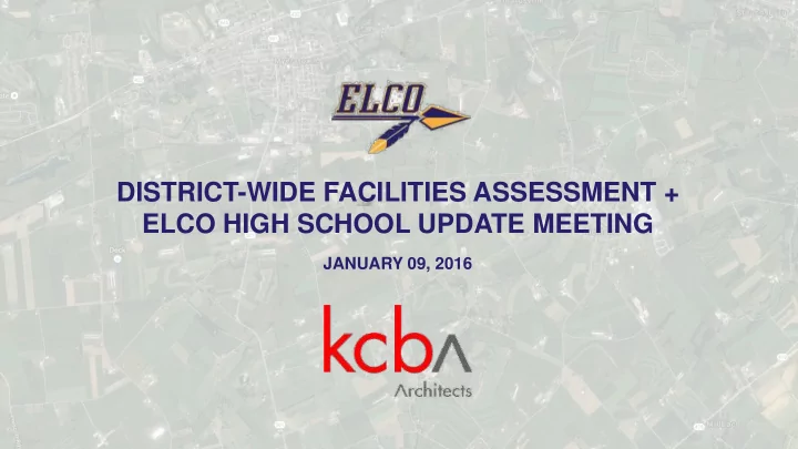 district wide facilities assessment elco high school
