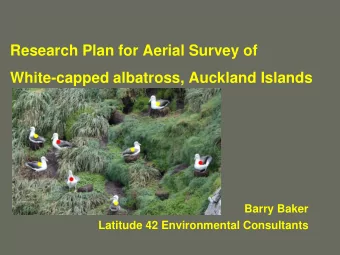 Barry Baker  Latitude 42 Environmental Consultants  background - WCA  endemic NZ species