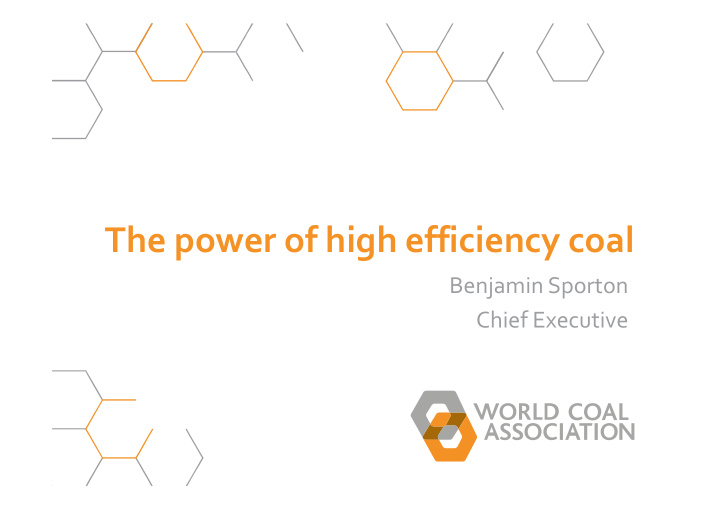 the power of high efficiency coal