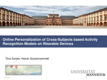 Online Personalization of Cross-Subjects based Activity  Recognition Models on Wearable Devices