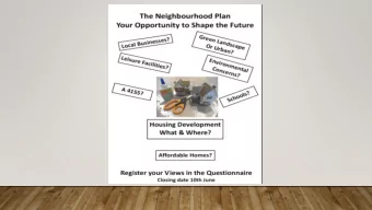SHIPLAKE  NEIGHBOURHOOD  DEVELOPMENT PLAN  24 MAY 2017  PETER BOROS  WHAT IS A NEIGHBOURHOOD PLAN?