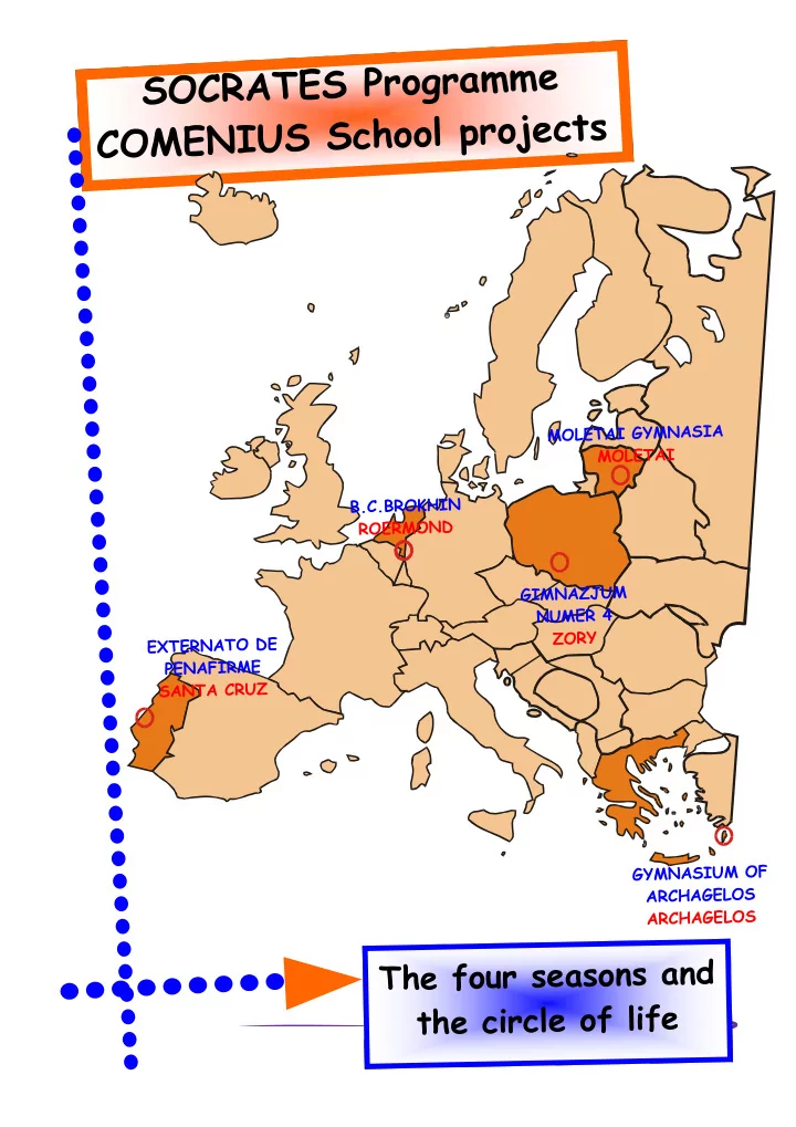 socrates programme comenius school projects