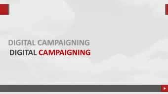 DIGITAL CAMPAIGNING  PREPARING FOR SUCCESS  Candidate online research  Competition online