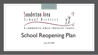 School Reopening Plan  July 20, 2020  Introductions  Frank Gallagher, Ed.D.  Superintendent of