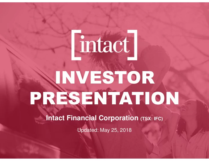 intact financial corporation tsx ifc