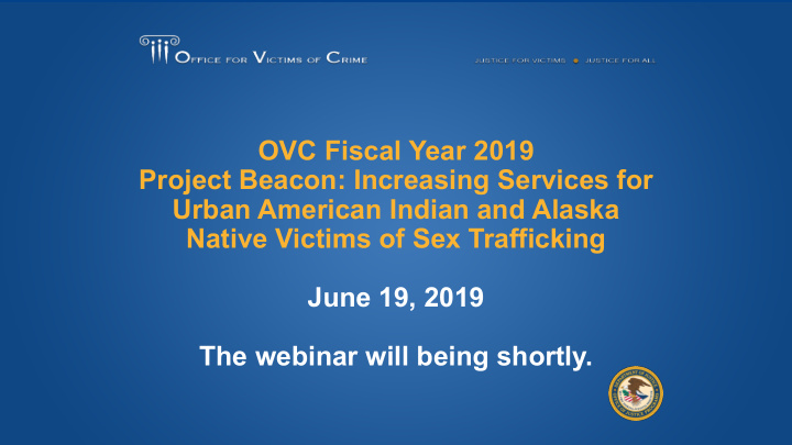 ovc fiscal year 2019 project beacon increasing services