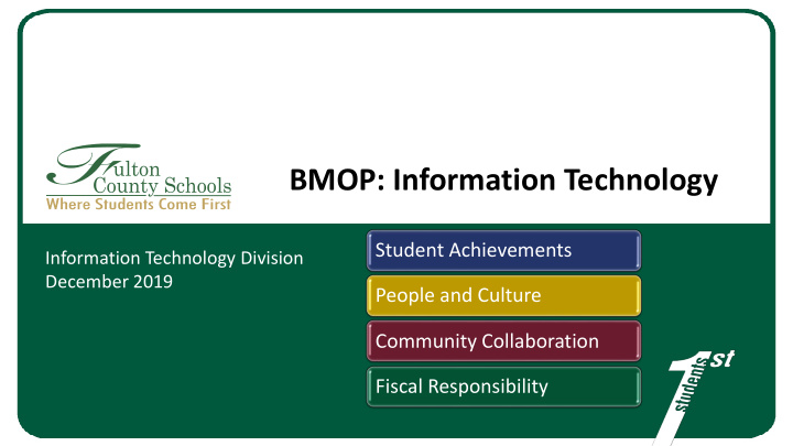 bmop information technology