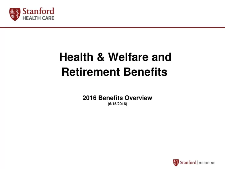 retirement benefits