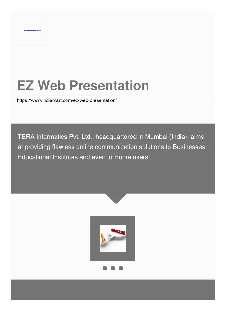 ez web presentation
