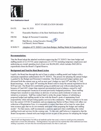 proposed budget and staffjng model in line with the Board's goals of maintaining fiscal  $250 per