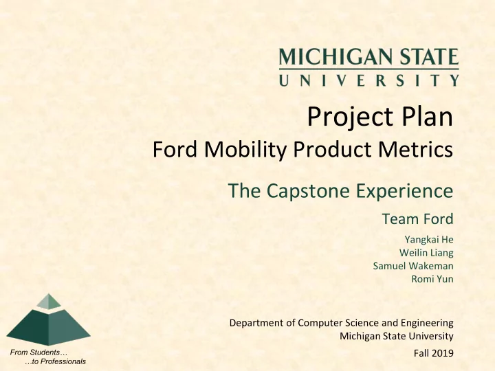 project plan