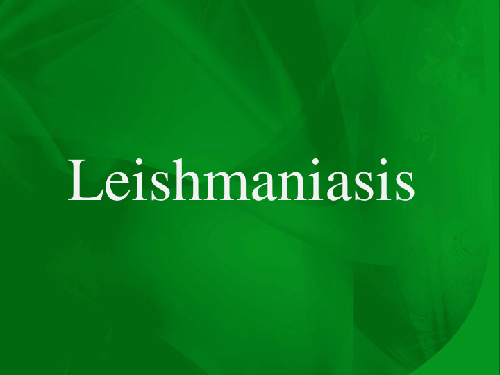 leishmaniasis promastigotes of leishmania