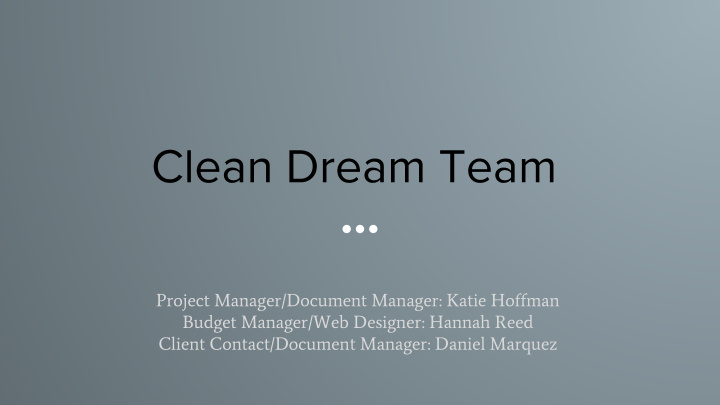 project manager document manager katie hoffman budget