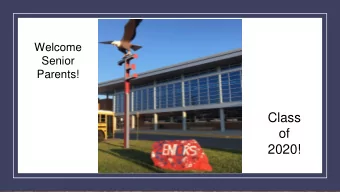 2020!  Mr. Mike Cohen,  Senior Class  Administrator  mccohen@fcps.edu  Class of 2020 Sponsors  Mr.