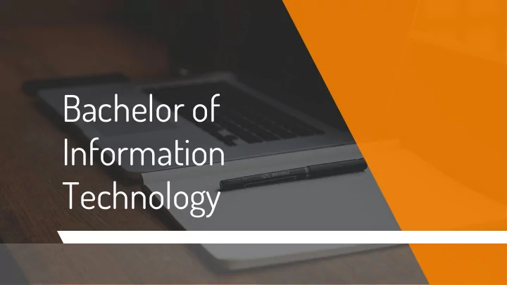 bachelor of information technology