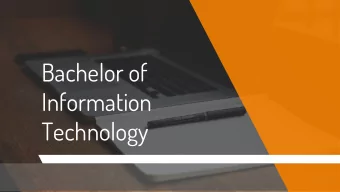 Bachelor of  Information  Technology  2  Qualification - Degree  Bachelor of Information