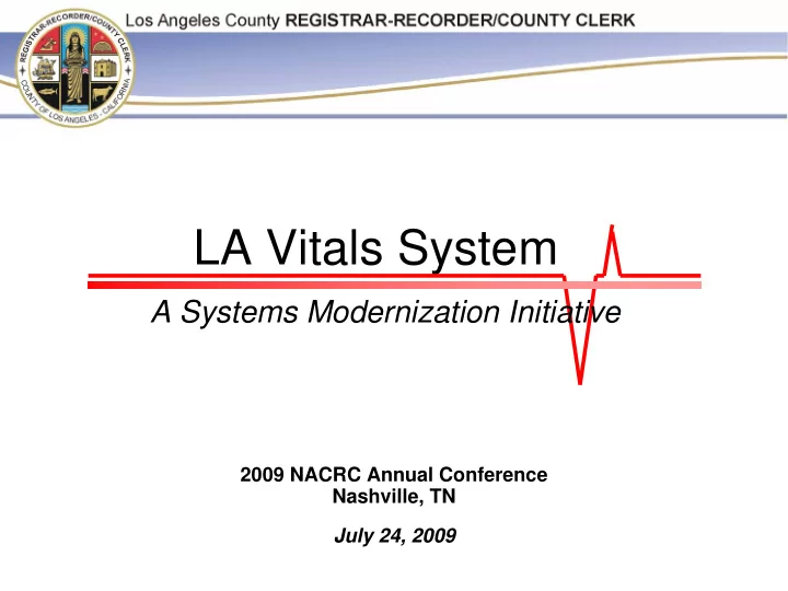 la vitals system