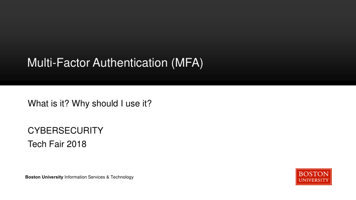 multi factor authentication mfa
