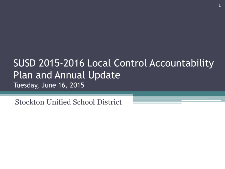 susd 2015 2016 local control accountability plan and