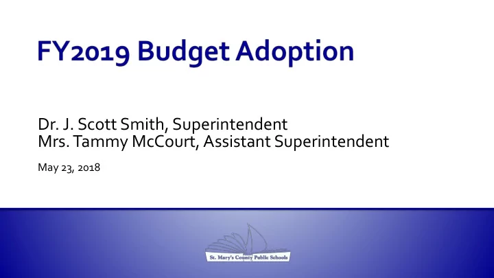 mrs tammy mccourt assistant superintendent
