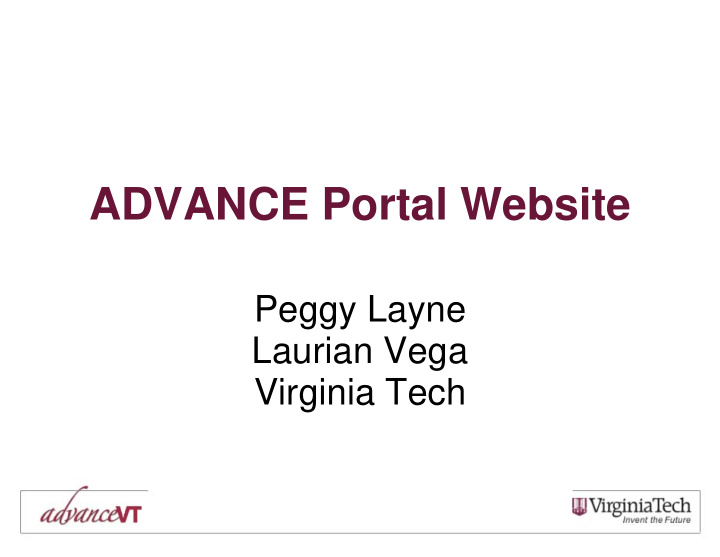 advance portal website