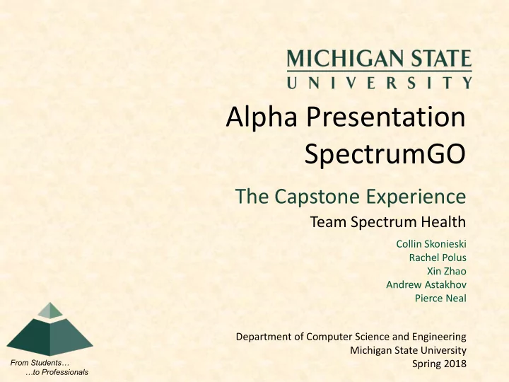 alpha presentation