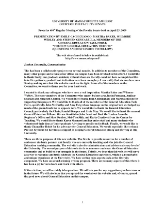 1  Wilmore Webley, Microbiology  I want to thank Steve, who has been tireless in his efforts to