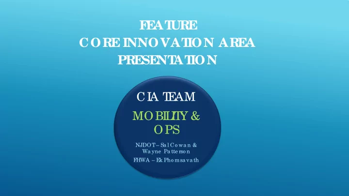 f e at ure core innovat ion are a pre se nt at ion