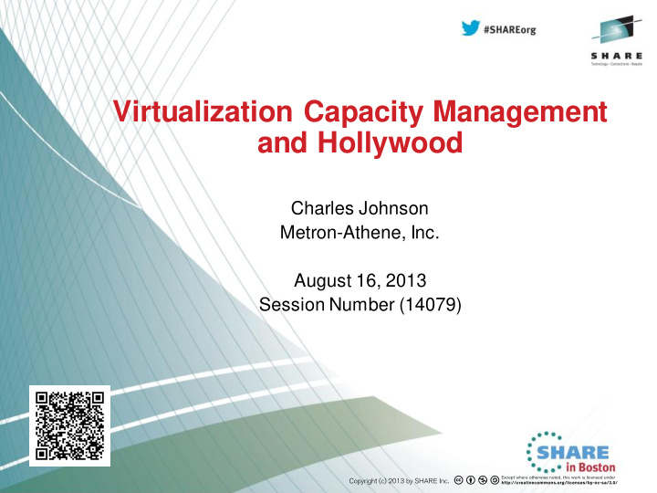 virtualization capacity management and hollywood