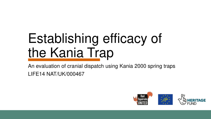 the kania trap