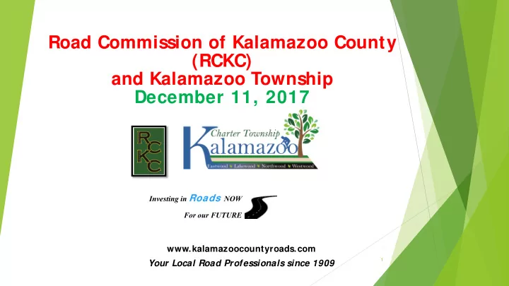 road commission of kalamazoo county rckc and kalamazoo